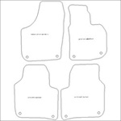 Skoda Superb Oval Clips Car Mats